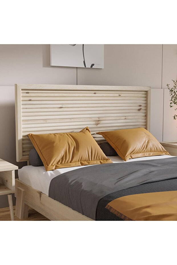 Ebruli Model Vernikli Ahşap Tek Başlık ( YTY ) - 3