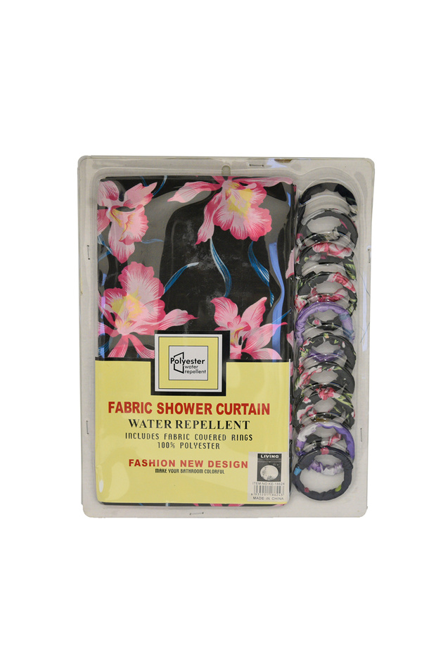 ستارة حمام من البوليستر المقاوم للماء - 1