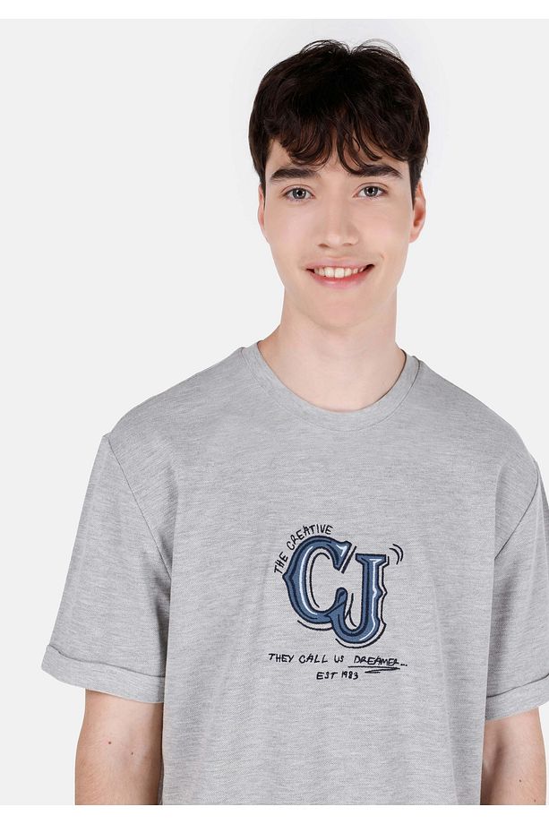 Gri Erkek Tshirt K.kol - 4