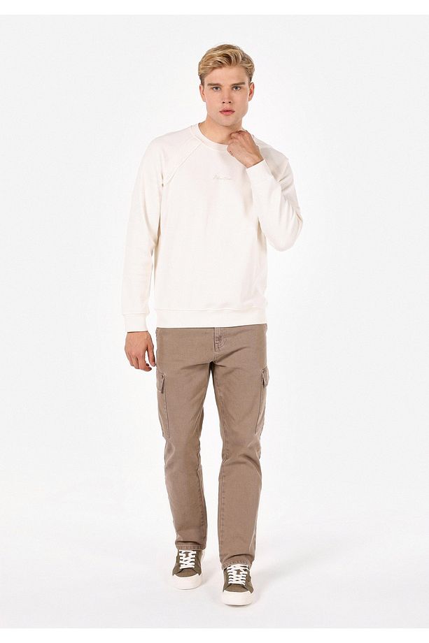 Ekru Erkek Tshirt U.kol - 3