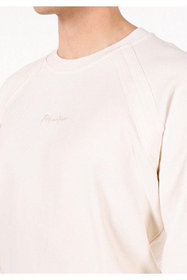 Ekru Erkek Tshirt U.kol - 4