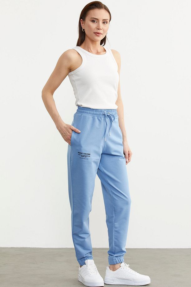 Jogger Eşofman Altı - Mavi - 3