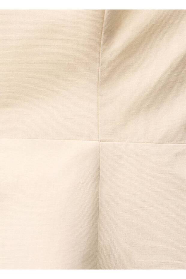 Volanlı straplez bluz - 7