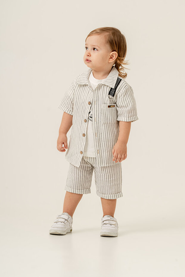 Baby Boy Summer Shirt 3-Piece Set
