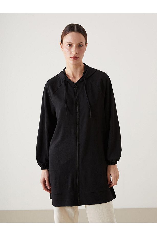 LCW Modest  Kapüşonlu Oversize Kadın Tunik - 5