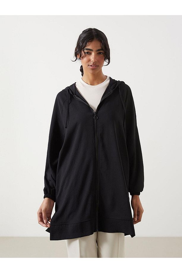 LCW Modest  Kapüşonlu Oversize Kadın Tunik - 1