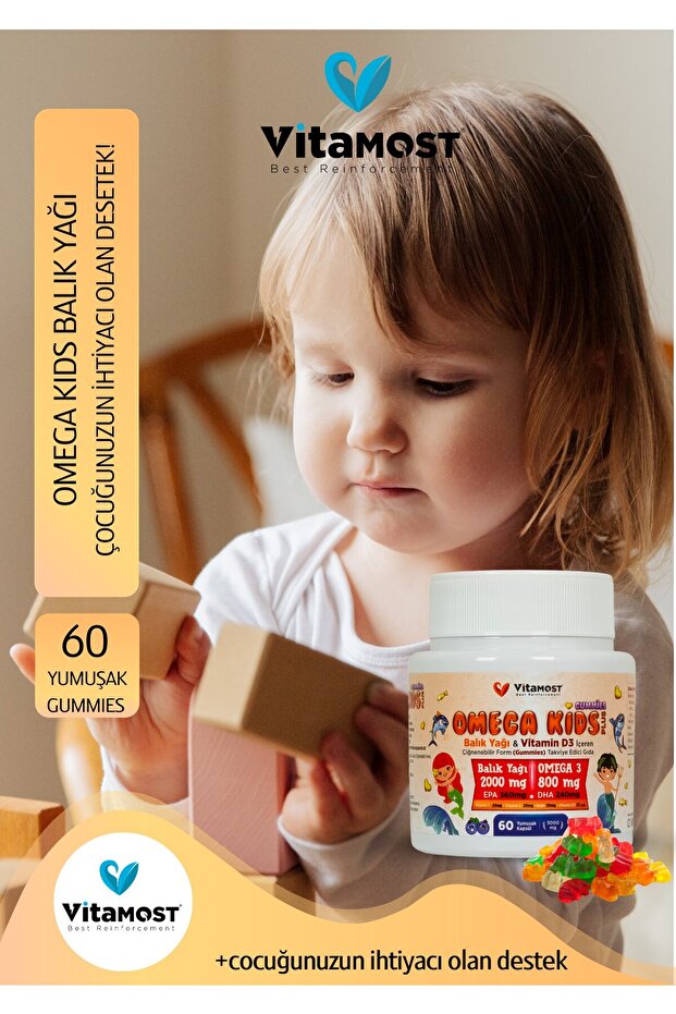 OMEGA KIDS PLUS GUMMİES 60 JELIBON - 2