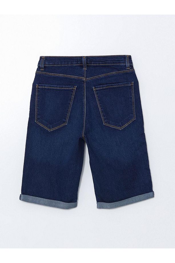 LCW Jeans  Dar Fit Kadın Jean Şort - 2