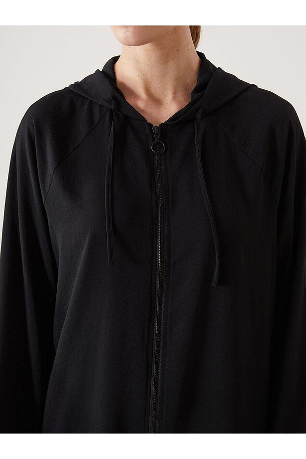 LCW Modest  Kapüşonlu Oversize Kadın Tunik - 7