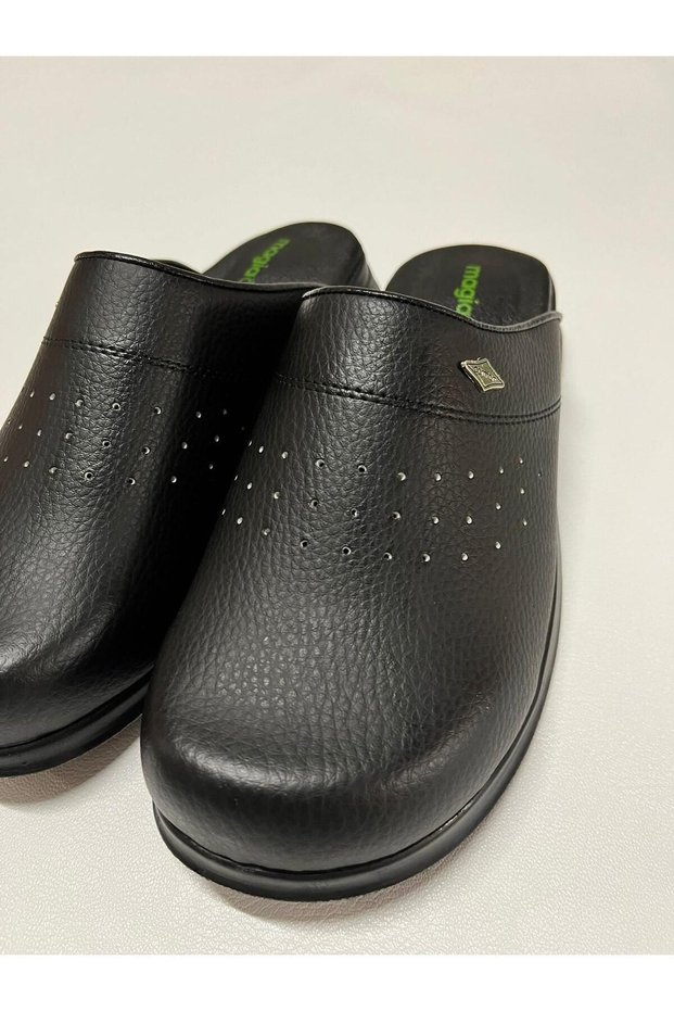 Black Orthopedic Sabo Doctor Nurse Cook Slippers