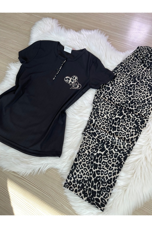 LEOPARD PATTERNED PEGASUS PAJAMAS SET - 7