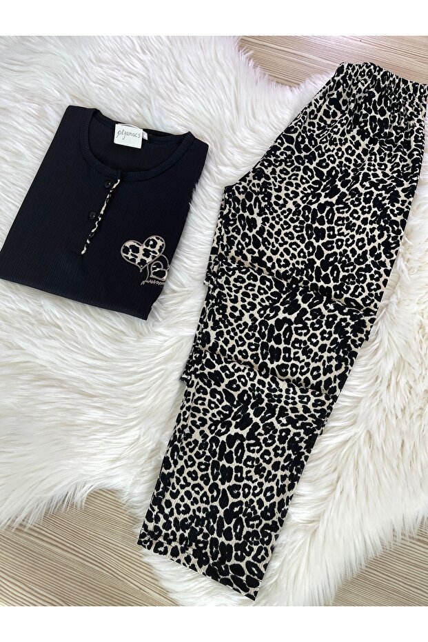 LEOPARD PATTERNED PEGASUS PAJAMAS SET - 4