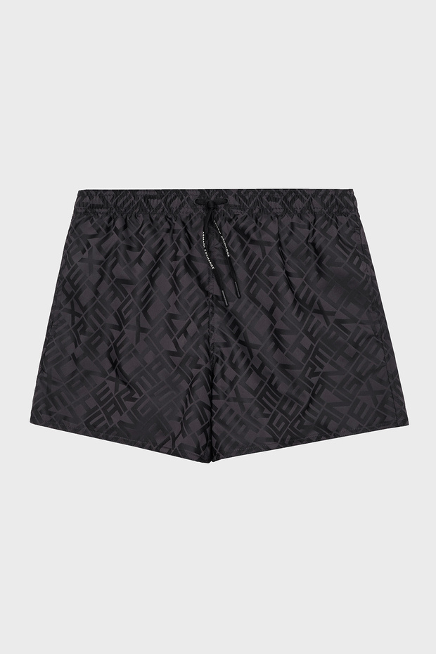 Patterned Waist-Tie Swimsuit Shorts Men's Swim Shorts Xm000829 Af13629 Fc013