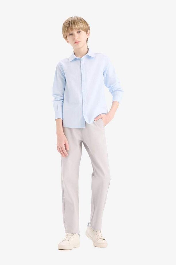 Erkek Çocuk Düz Paça Basic Düz Gabardin Pantolon D5859a825sm - 4