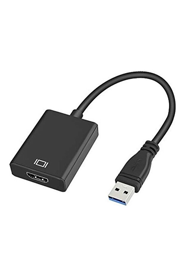 محول Raycue من USB 3.0 إلى HDMI بدقة HD 1080P، محول فيديو وصوت ورسومات باللون الأسود