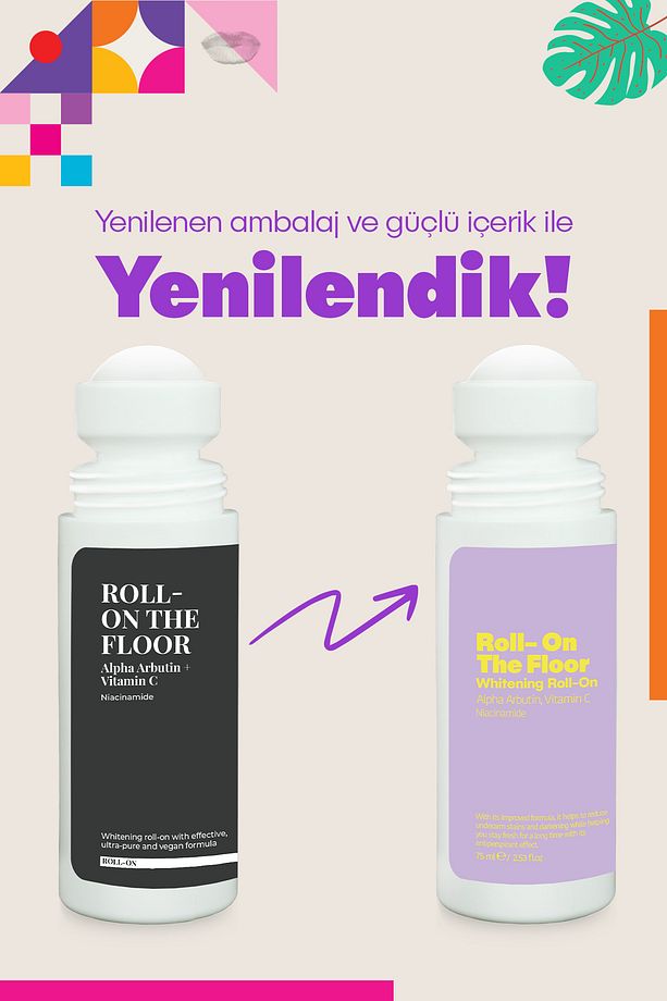 Roll On The Floor - Terleme Önleyici Beyazlatma Etkili Iz Bırakmayan Antiperspirant Roll-on 75ml - 6