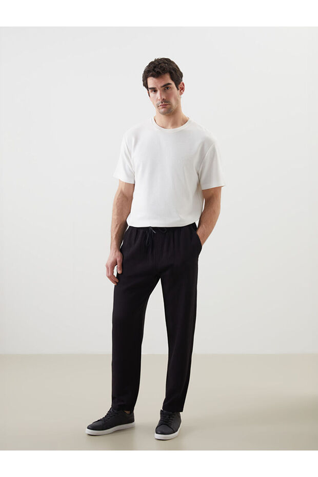 Standart Kalıp Poplin Erkek Pantolon - 1