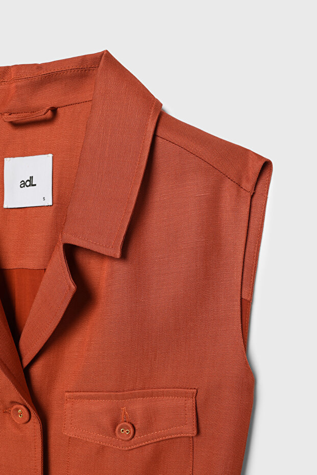 Körüklü Cepli Elbise - 8