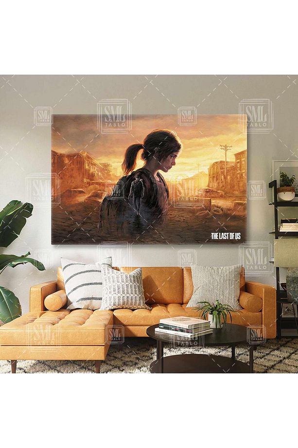 The Last Of Us Joel And Ellie Savaş Manzarası Oyun Yatay Kanvas Tablo - 1