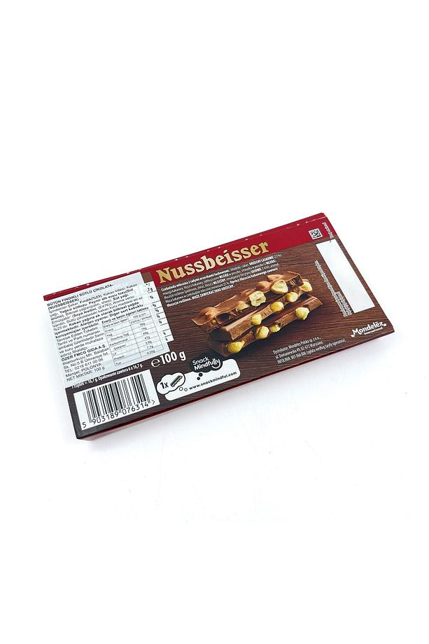 Nussbeisser Bütün Fındıklı Sütlü Çikolata 100 g - 3