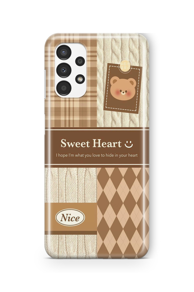 Samsung Galaxy A72 Compatible Sweet Heart Design Printed Transparent Case - 1