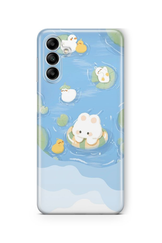 Samsung Galaxy S23 Fe Compatible Rabbit Design Printed Transparent Case