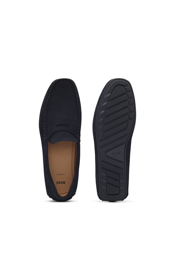 Penny süslemeli süet Portekiz yapımı mokasen loafer ayakkabılar - 4