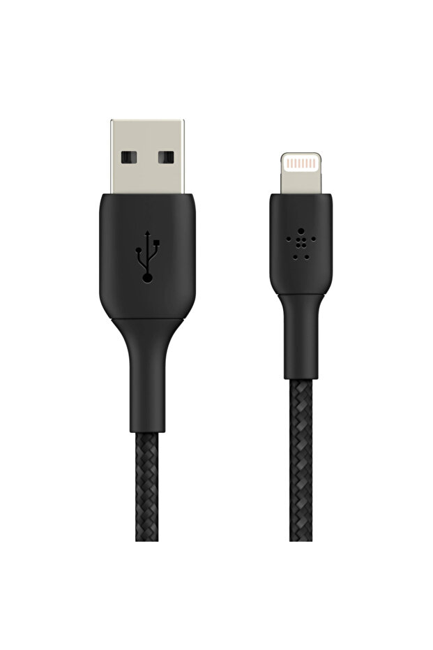 Boost Charge Braided Lightning To Usb-A Cable - 15 Cm - Black - 1