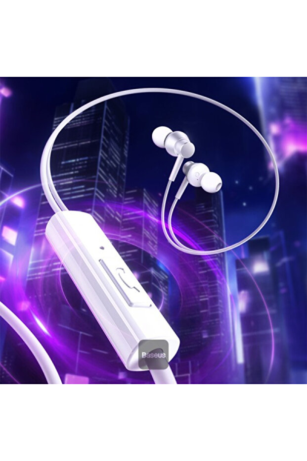سماعات أذن سلكية من نوع Baseus Encok CZ11 Type-C - لون أبيض قمري - 4