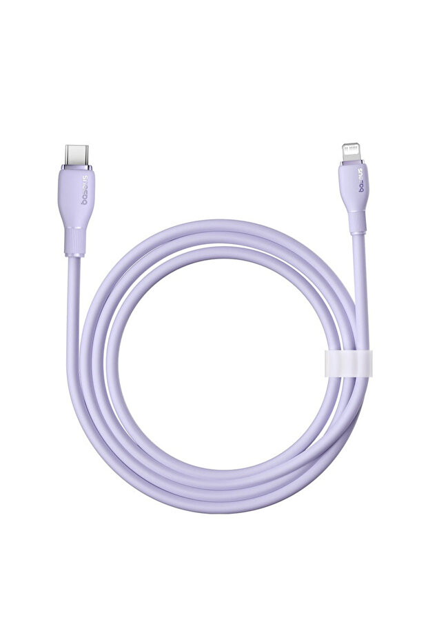 كابل شحن سريع من سلسلة Pudding Type-C إلى iPhone - 20 واط - 1.2 متر - بنفسجي سديم