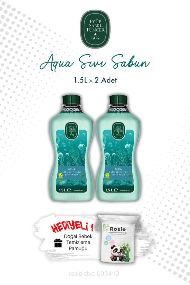 Aqua Eyüp Sabri Tuncer 1.5L Liquid Soap X2 and Rosie