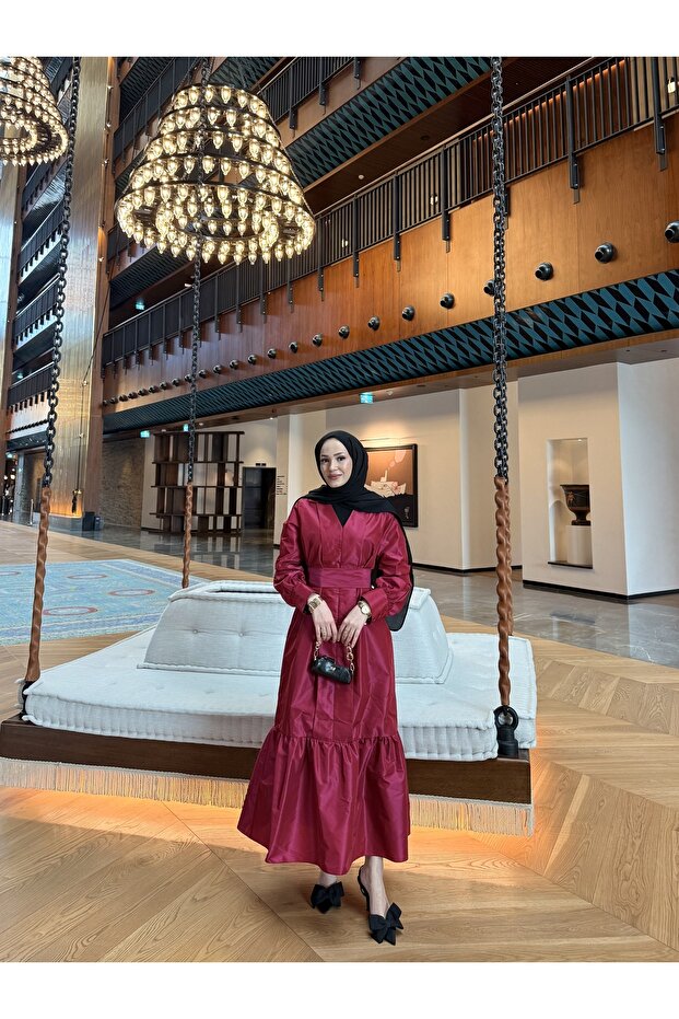 Tafta Elbise 32-2327 - 6