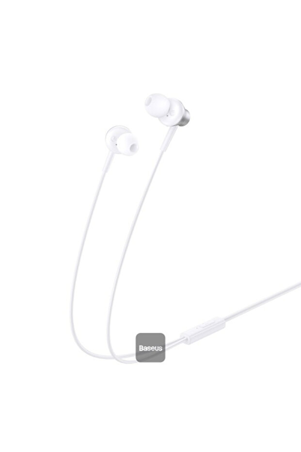 سماعات أذن سلكية من نوع Baseus Encok CZ11 Type-C - لون أبيض قمري - 2