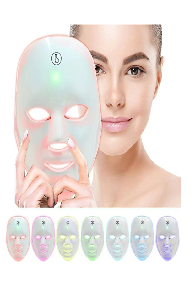 Kablosuz 7 Renk Led ışık terapi maskesi - 3