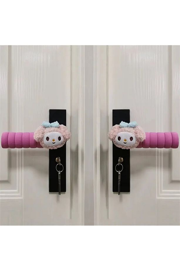 Sanrio Kuromi Kapı Kolu Koruyucu Kapağı  2 ADET - 1