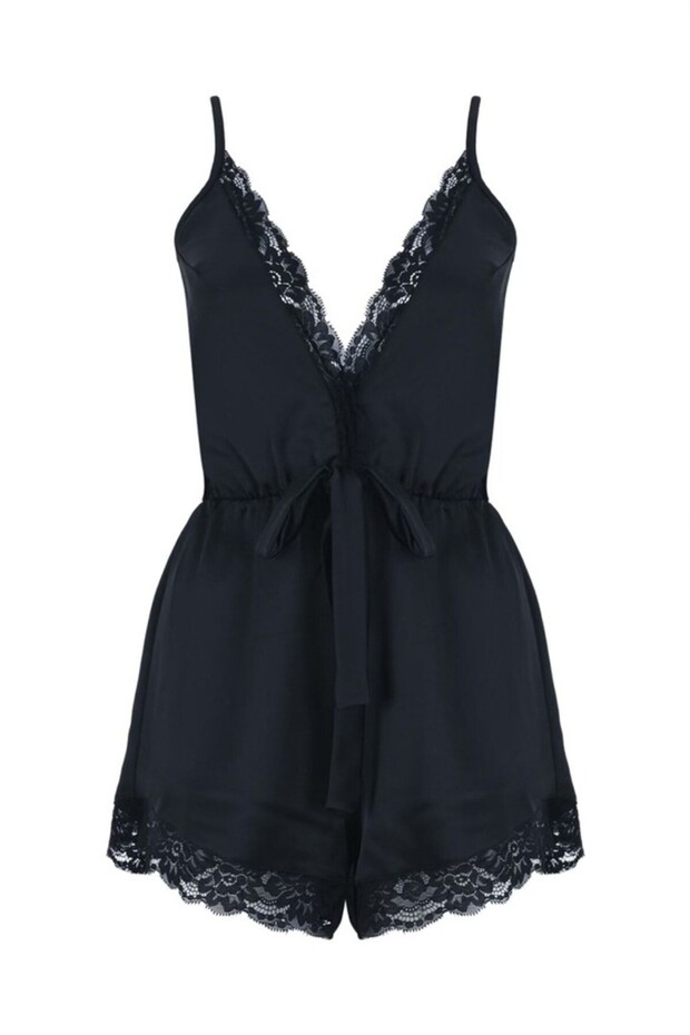 Pyja Siyah Tulum Gecelik - 1