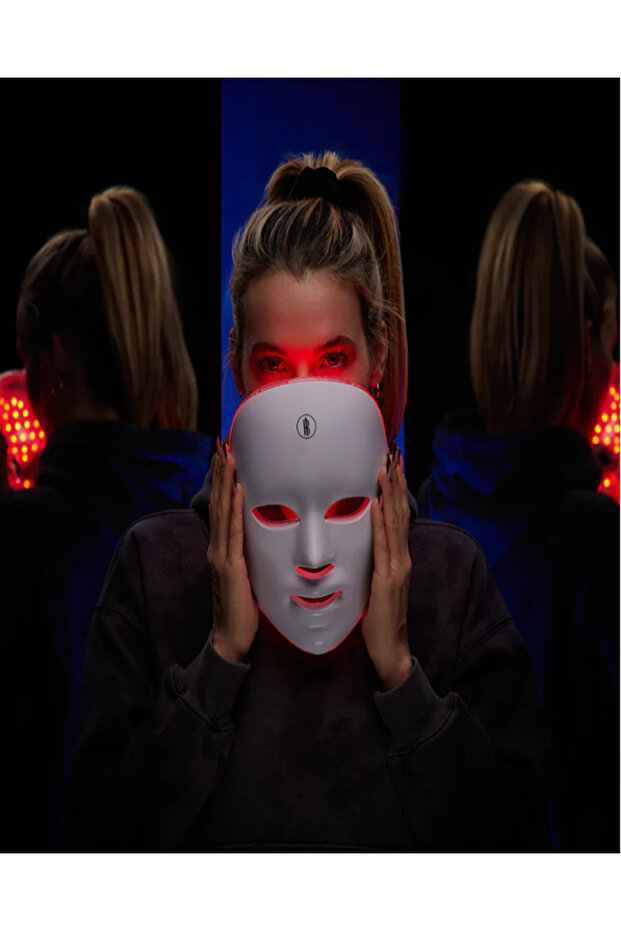 Kablosuz 7 Renk Led ışık terapi maskesi - 2