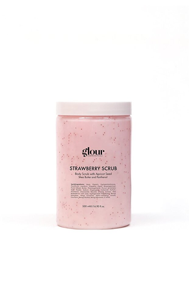 500 ml Strawberry Scrub with Strawberry Extract - Revitalizing and Moisturizing Cellulite and Submerged Remover - 5