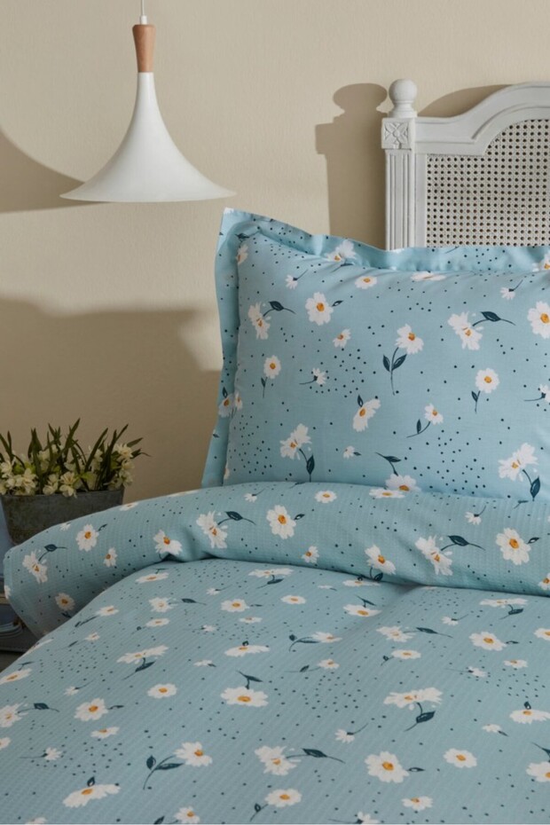 Daisy 100% Baumwolle Einzelbett Piké-Set, Mint - 12