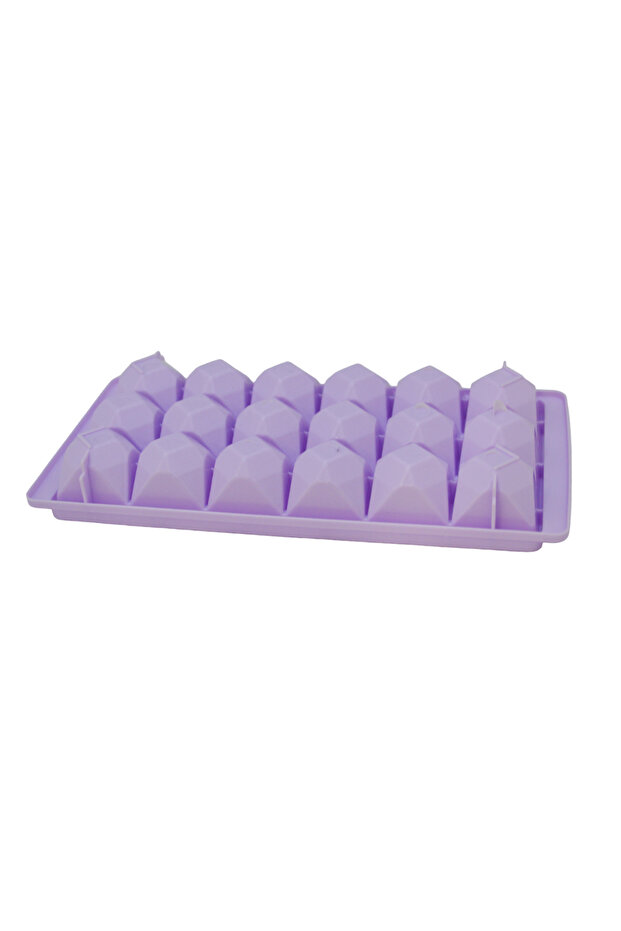 Plastic diamond-shaped ice cube tray - 3