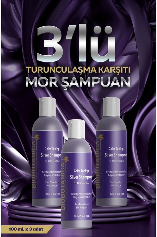 Silver Turunculaşma Karşıtı Mor Şampuan 3 X 100 Ml ( 3 Adet ) - 1