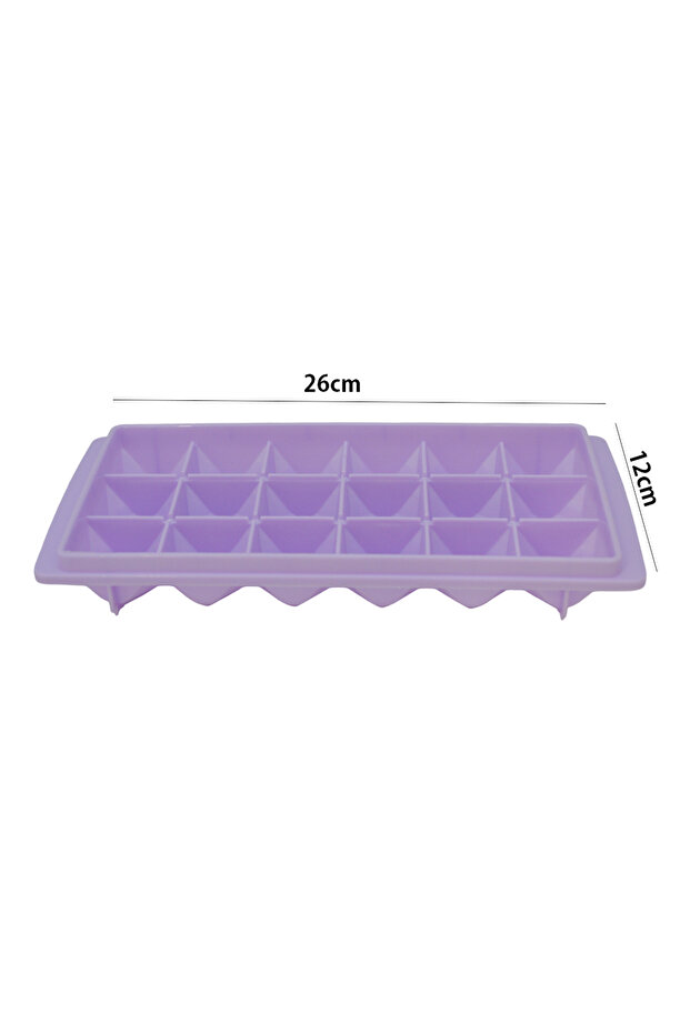 Plastic diamond-shaped ice cube tray - 2