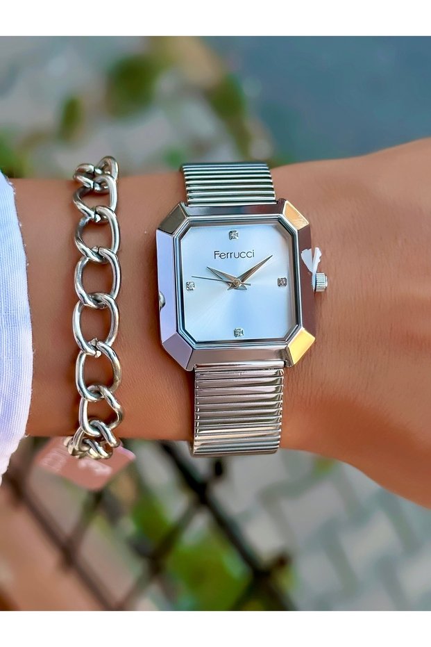 Steel Cord 3 Atm Waterproof Women's Wrist Watch + Bracelet with Gift