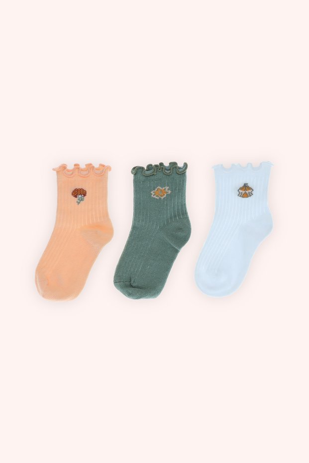 Baby Girl 3-Piece Sock Set