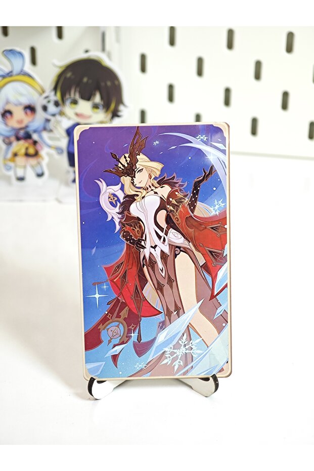 Genshin La Signora Metal Collectible Card