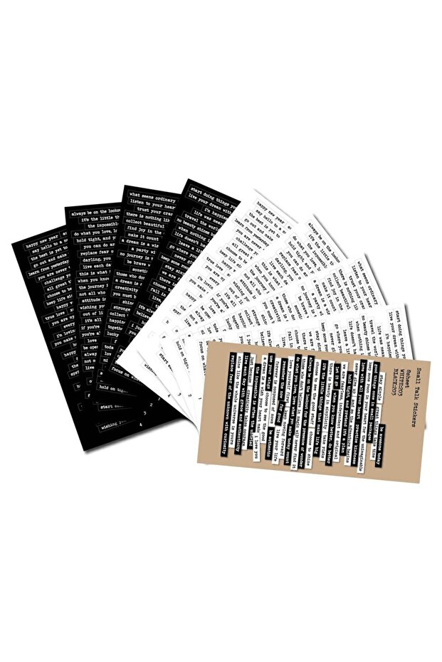 8sheets stickers 406pcs Motivational Quotes Stickers for Scrapbooking and Journaling, Positive Quote