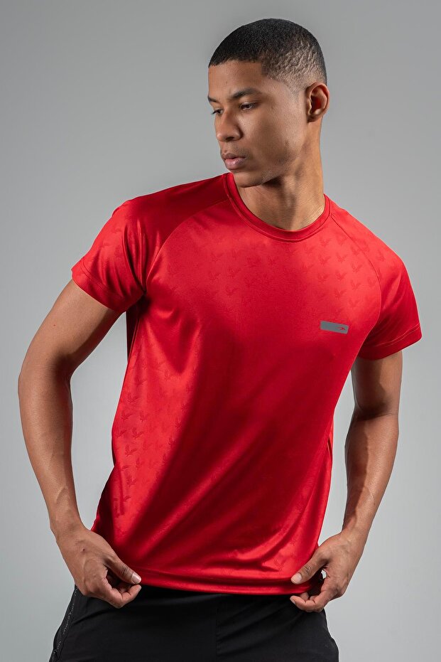 Regular Men's Crew Neck Red T-Shirt