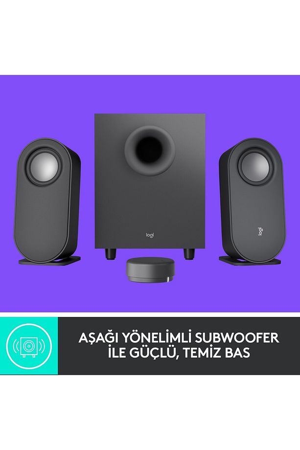 Z407 2 1 Bluetooth Multımedya Hoparlör Siyah (980-001348) - 3