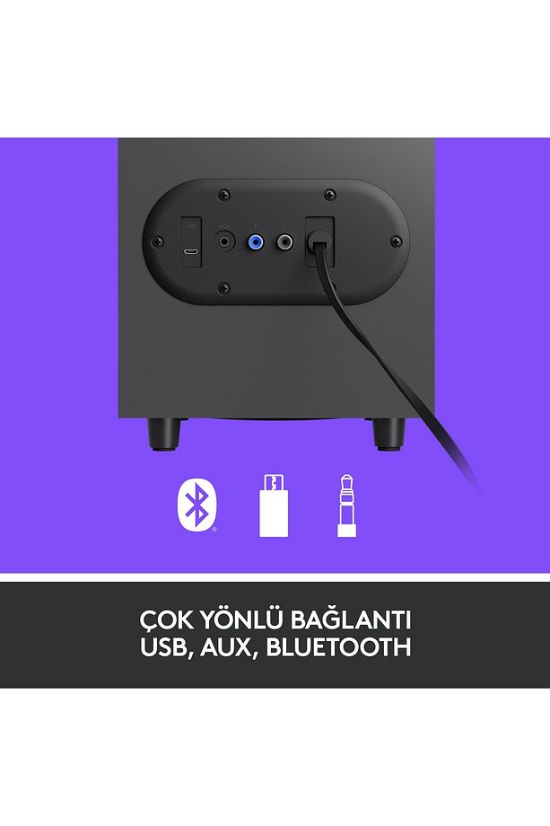 Z407 2 1 Bluetooth Multımedya Hoparlör Siyah (980-001348) - 5
