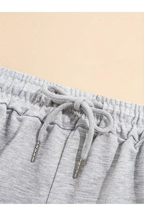 California West Coast Baskılı 2'li Şort Unisex Yazlık Rahat  Basic Şort - 3